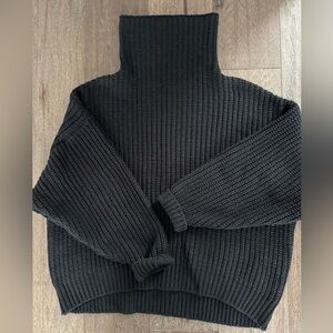 Black Turtleneck Sweater